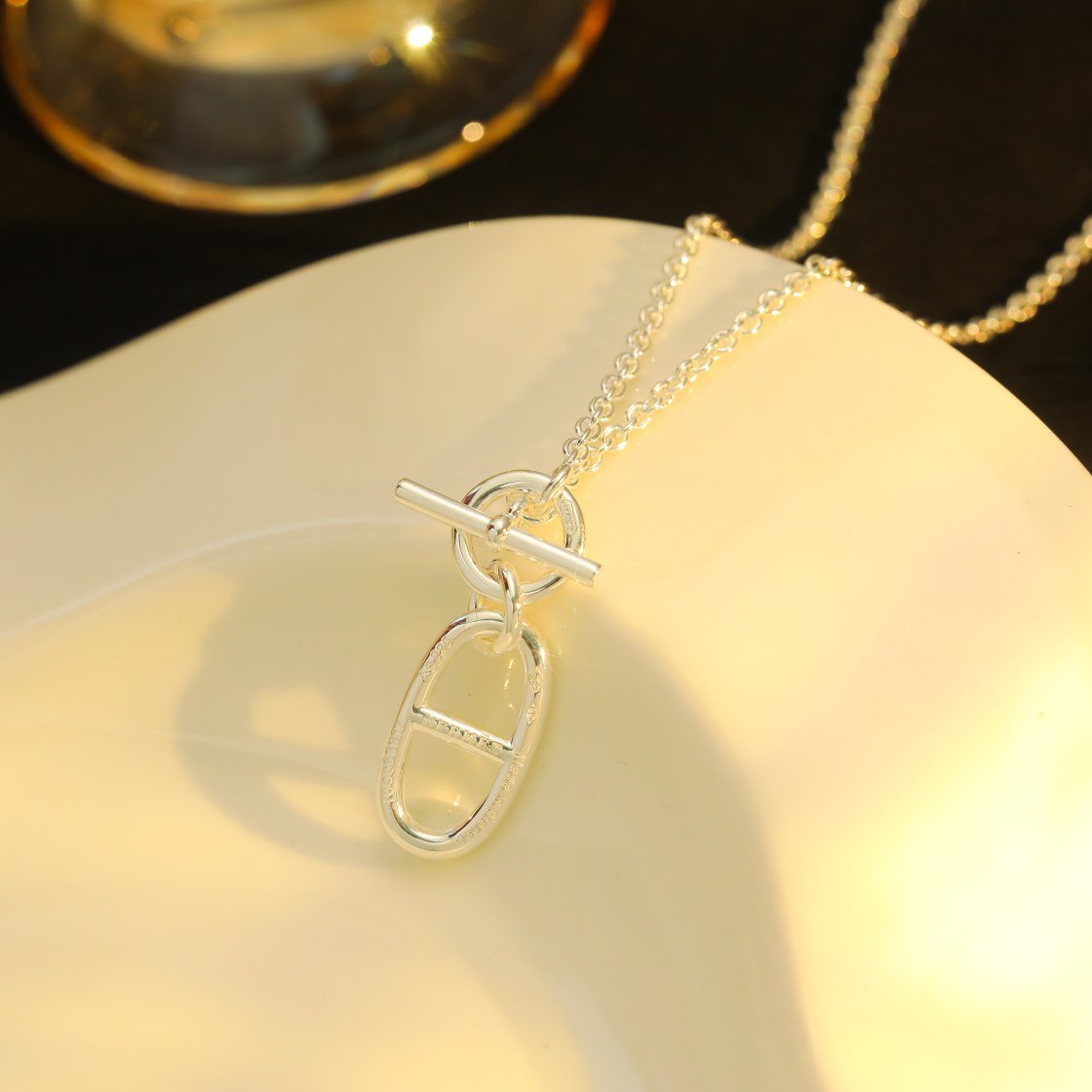 [Aurelle Style]HM CHAINE D'ANCRE PENDANT NECKLACE STERLING SILVER