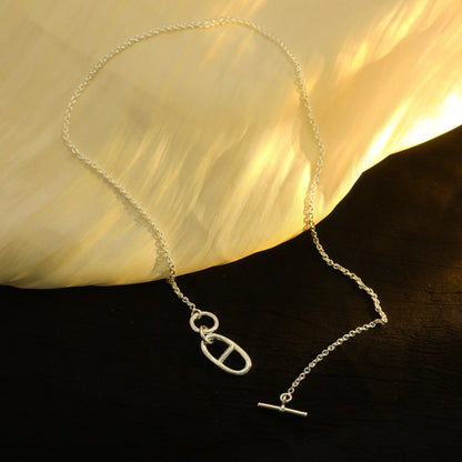 [Aurelle Style]HM CHAINE D'ANCRE PENDANT NECKLACE STERLING SILVER