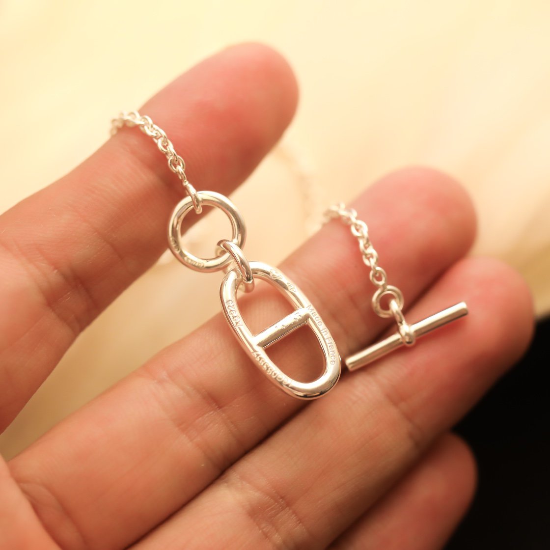 [Aurelle Style]HM CHAINE D'ANCRE PENDANT NECKLACE STERLING SILVER