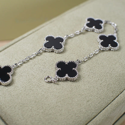 [Aurelle Style] CLOVER 5 MOTIF ONYXS BRACELET COLLECTION