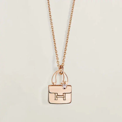 [Aurelle Style]AMULETTE PEDANT ROSE GOLD NECKLACE
