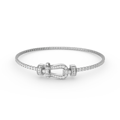 [Aurelle Style]FORCE  HORSESHOE  DIAMOND TENNIS BRACELET