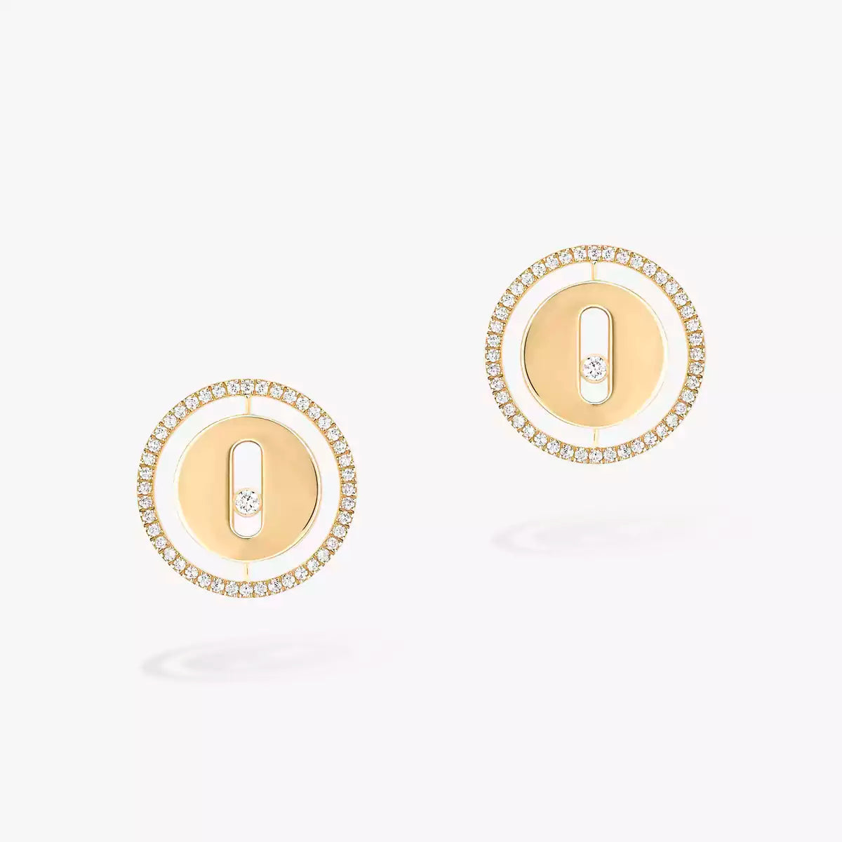 [Aurelle Style]Lucky Move Diamond Earrings