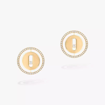[Aurelle Style]Lucky Move Diamond Earrings