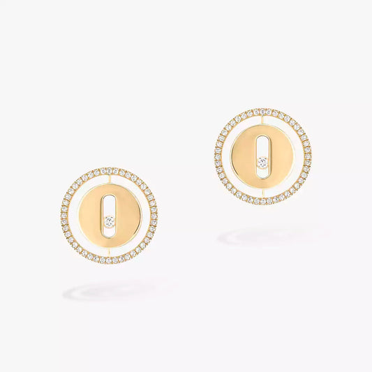 [Aurelle Style]Lucky Move Diamond Earrings
