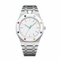 Silver Steel + 12 O'clock Crown