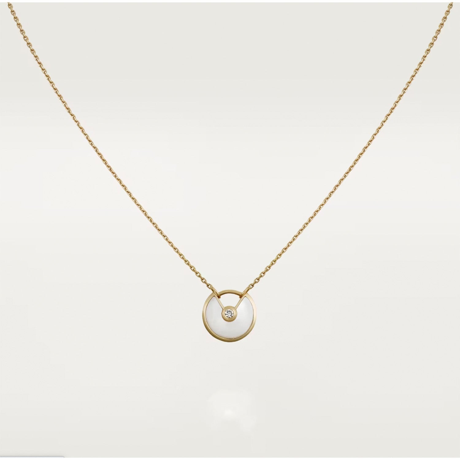 [Aurelle Style]AMULETTE ROSE GOLD MOP NECKLACE