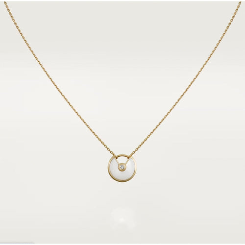 [Aurelle Style]AMULETTE ROSE GOLD MOP NECKLACE
