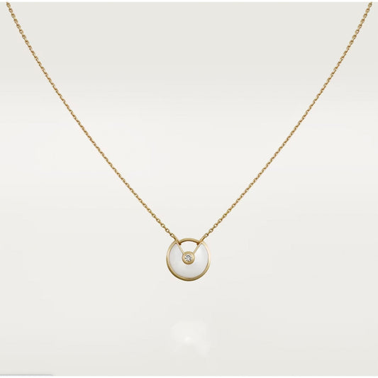[Aurelle Style]AMULETTE ROSE GOLD MOP NECKLACE