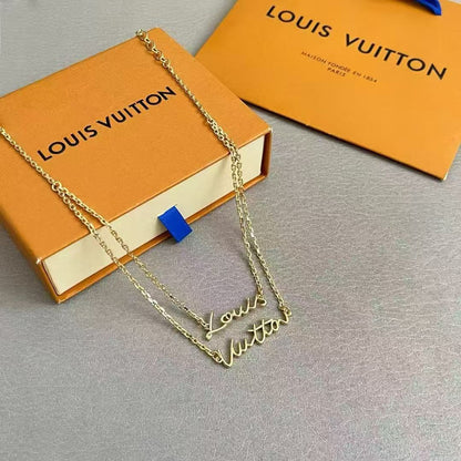 [Aurelle Style]LV Script Necklace