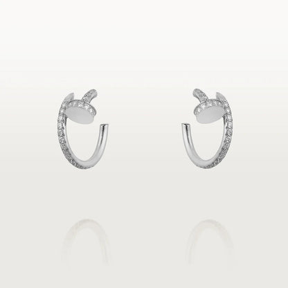 [Aurelle Style]JUSTE EARRINGS 12.75MM SILVER DIAMOND