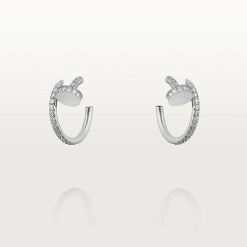 [Aurelle Style]JUSTE EARRINGS 12.75MM SILVER DIAMOND