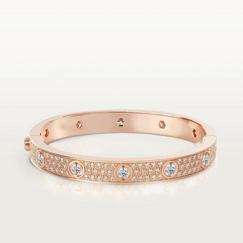 [Aurelle Style]LOVE BRACELET 6.1MM DIAMOND-PAVED 10 BIG DIAMONDS