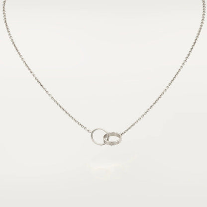 [Aurelle Style]LOVE NECKLACE PINK GOLD AND SILVER