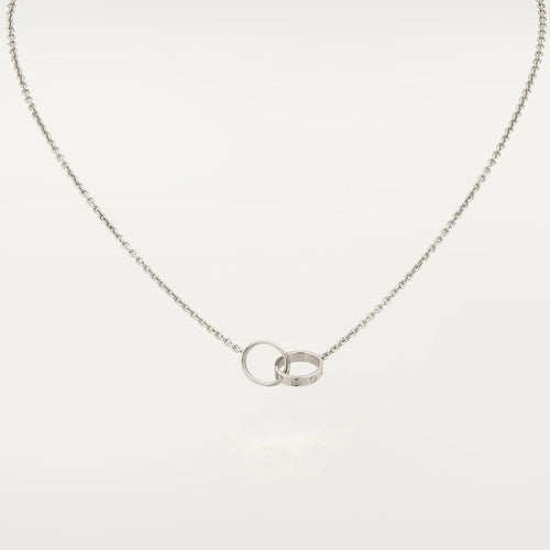 [Aurelle Style]LOVE NECKLACE PINK GOLD AND SILVER