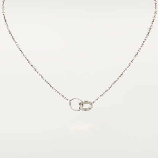 [Aurelle Style]LOVE NECKLACE PINK GOLD AND SILVER