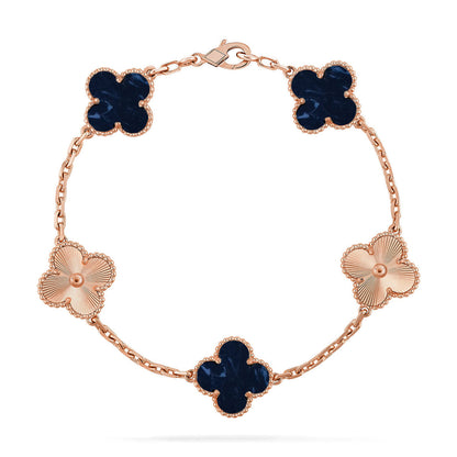 [Aurelle Style]CLOVER 5 MOTIF PIETERSITE BRACELET COLLECTION