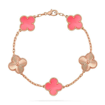 [Aurelle Style] CLOVER 5 MOTIFS  PINK MOP BRACELET COLLECTION