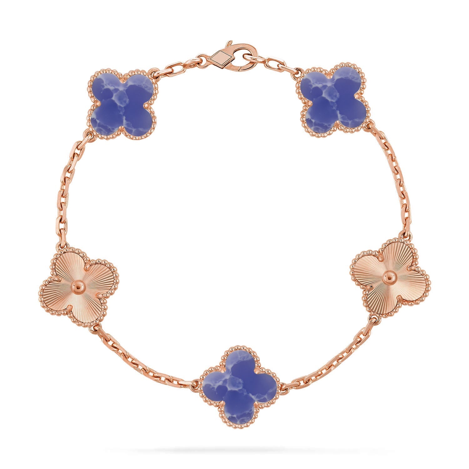 [Aurelle Style]CLOVER 5 MOTIF BLUE VEINS BRACELET COLLECTION