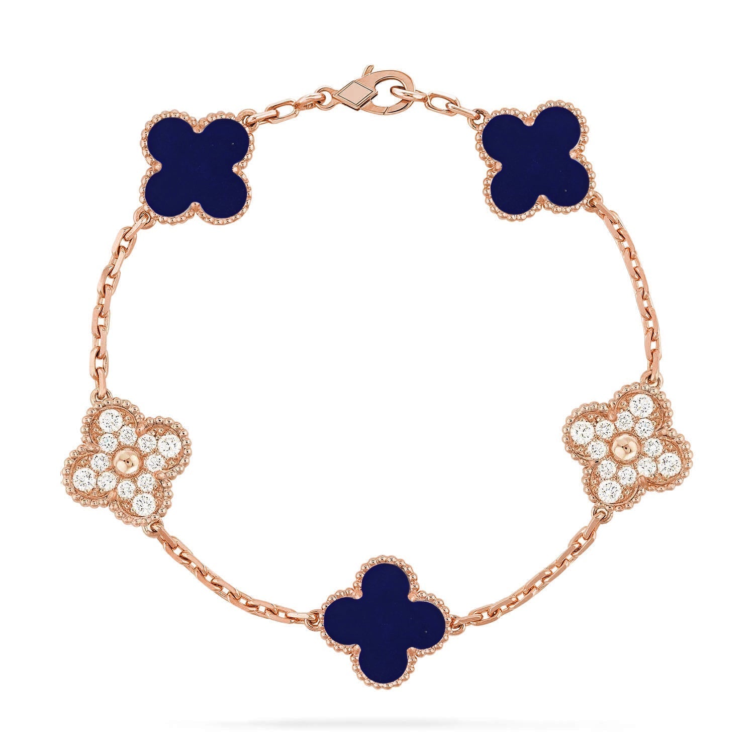 [Aurelle Style]CLOVER 5 MOTIF LAPIS LAZULI BRACELET COLLECTION