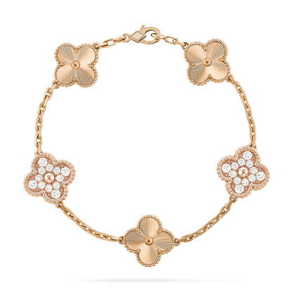 [Aurelle Style] CLOVER 5 MOTIF LASER BRACELET COLLECTION