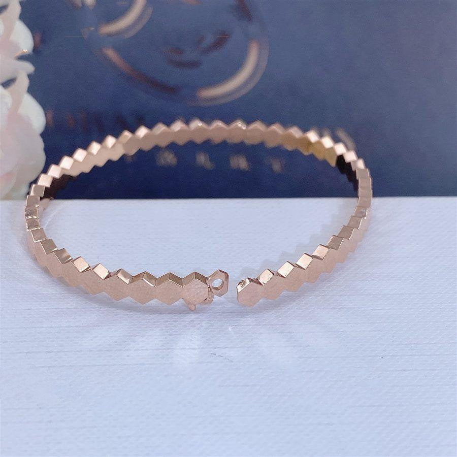 [Aurelle Style]BEE LOVE PINK GOLD BRACELET