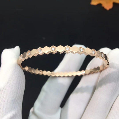 [Aurelle Style]BEE LOVE PINK GOLD DIAMOND BRACELET