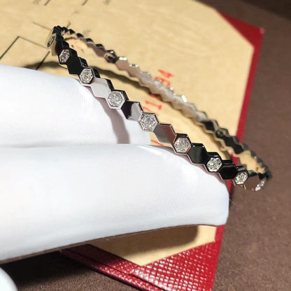 [Aurelle Style]BEE LOVE SILVER DIAMOND BRACELET