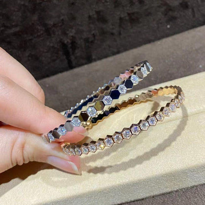 [Aurelle Style]BEE LOVE GOLD BRACELET FULL DIAMOND