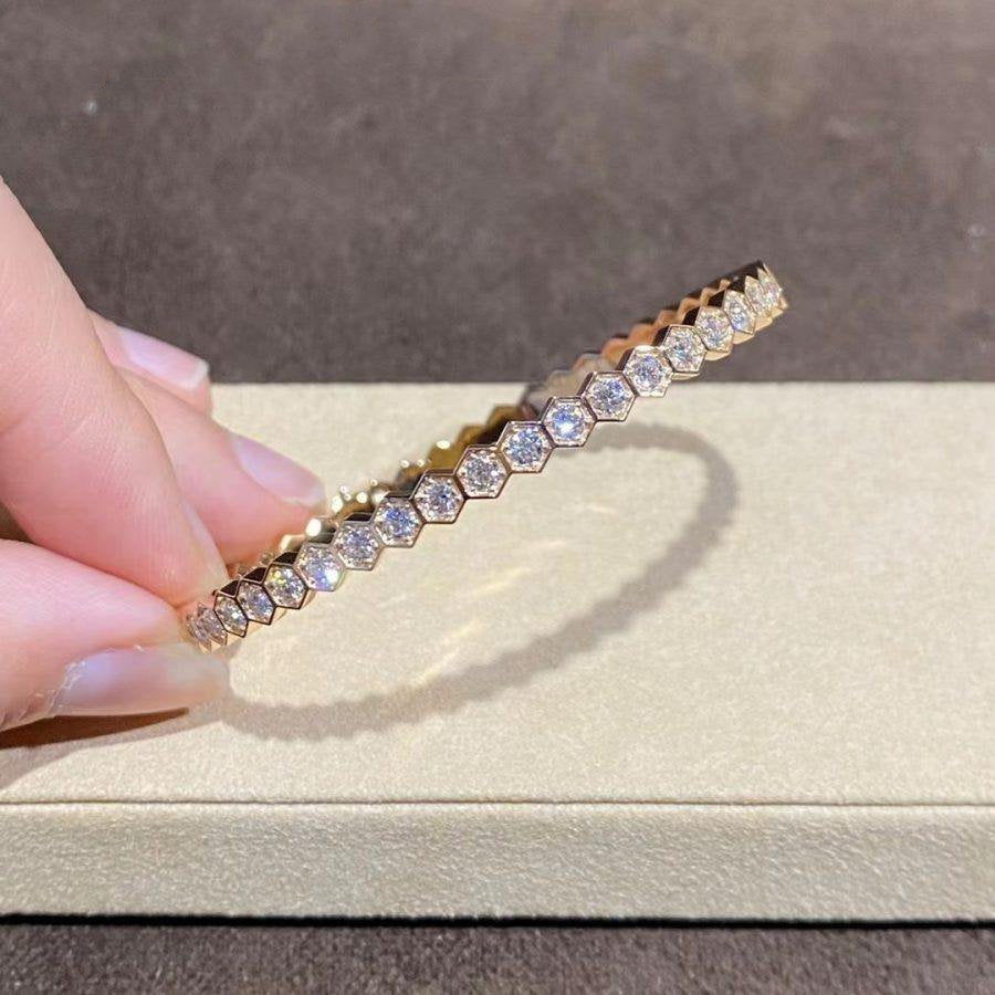 [Aurelle Style]BEE LOVE GOLD BRACELET FULL DIAMOND