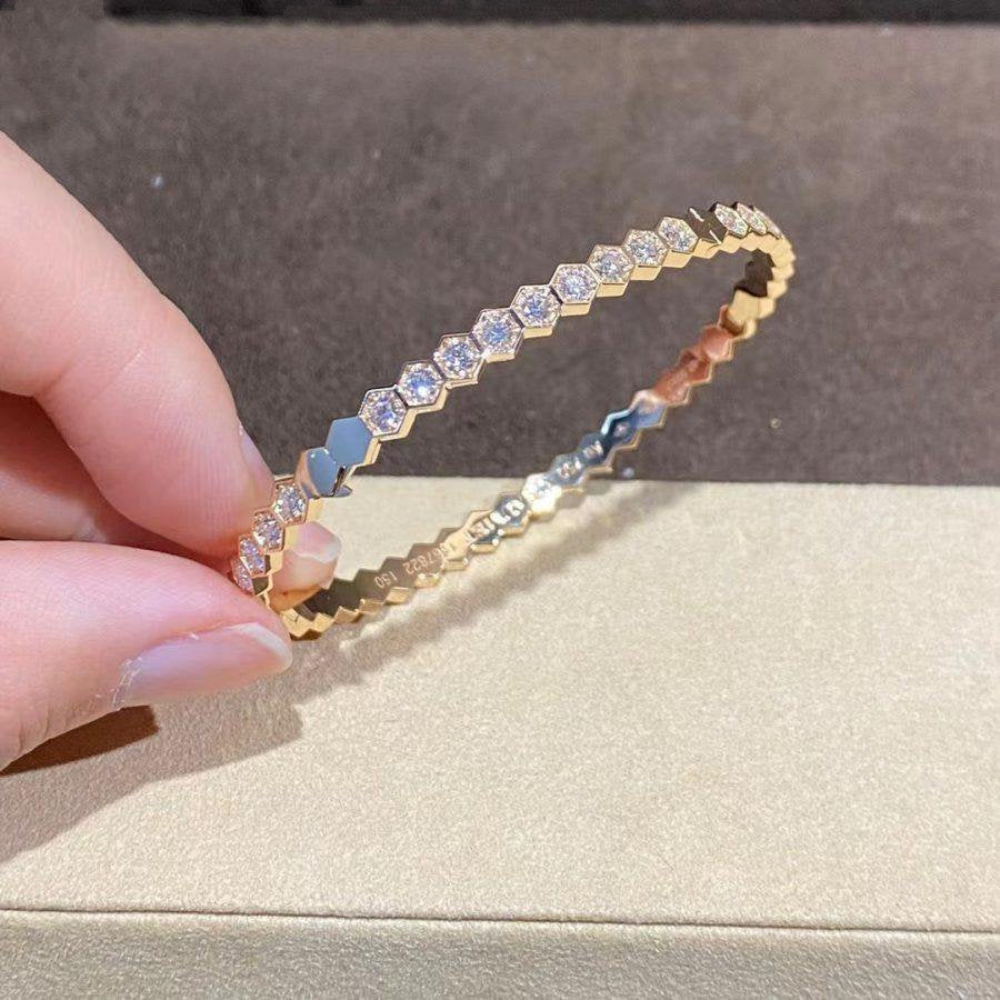 [Aurelle Style]BEE LOVE GOLD BRACELET FULL DIAMOND