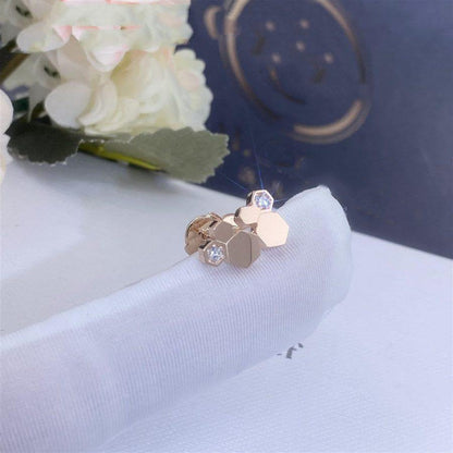[Aurelle Style]BEE LOVE PINK GOLD DIAMOND EARRINGS