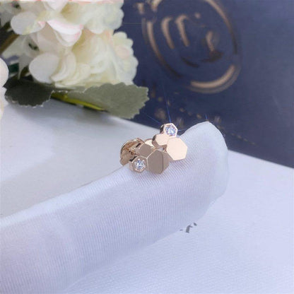 [Aurelle Style]BEE LOVE PINK GOLD DIAMOND EARRINGS
