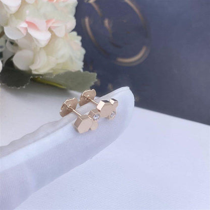 [Aurelle Style]BEE LOVE PINK GOLD DIAMOND EARRINGS
