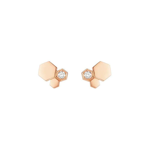 [Aurelle Style]BEE LOVE PINK GOLD DIAMOND EARRINGS