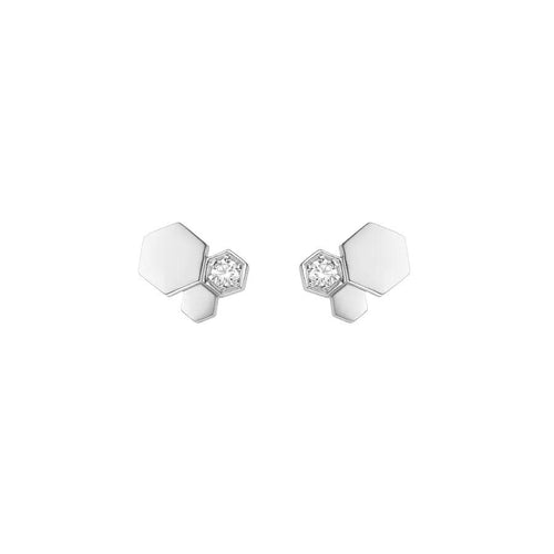 [Aurelle Style]BEE LOVE SILVER DIAMOND EARRINGS