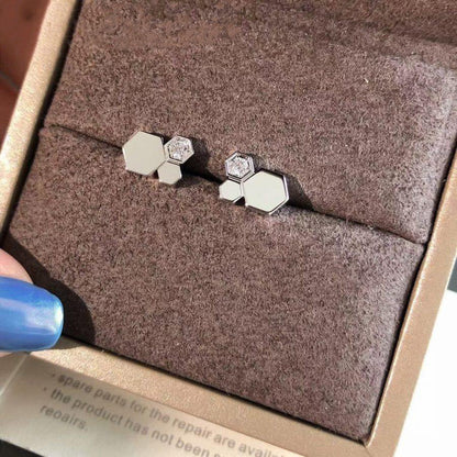 [Aurelle Style]BEE LOVE SILVER DIAMOND EARRINGS