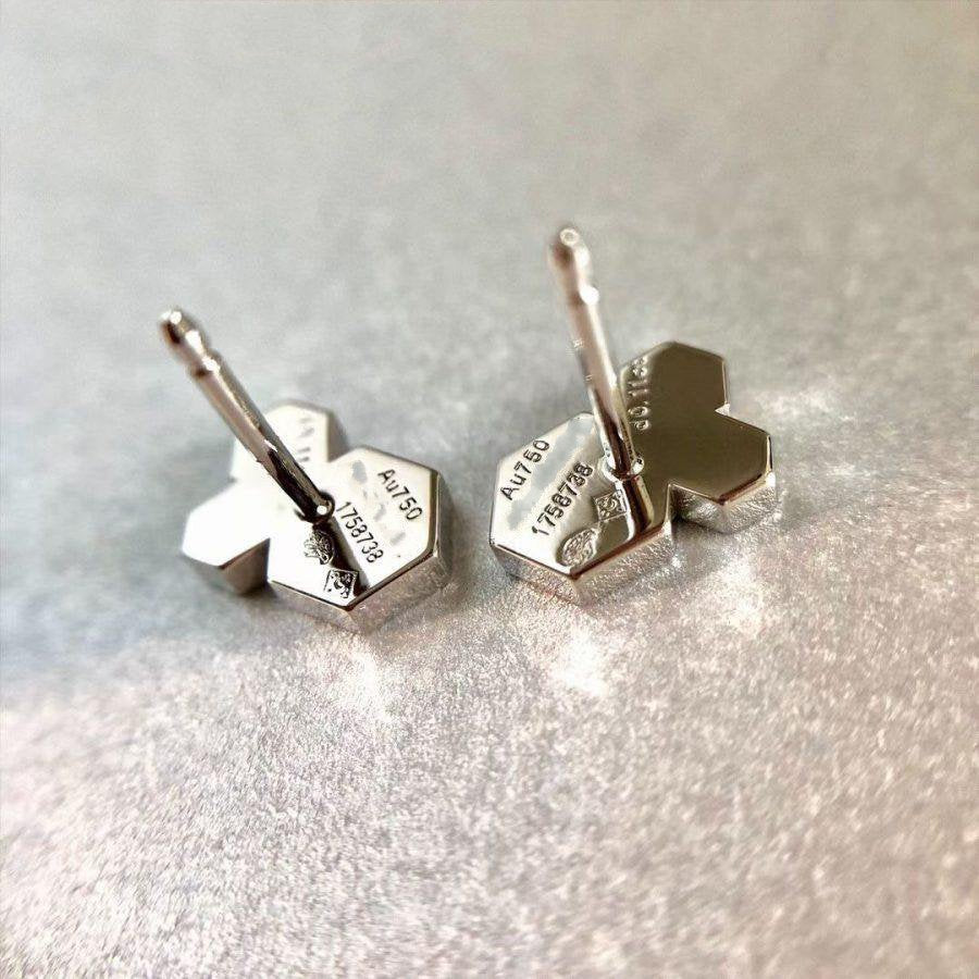 [Aurelle Style]BEE LOVE SILVER DIAMOND EARRINGS