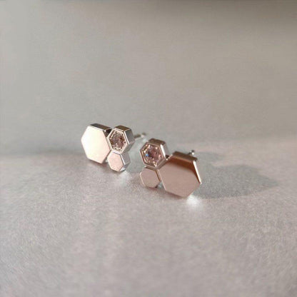 [Aurelle Style]BEE LOVE SILVER DIAMOND EARRINGS