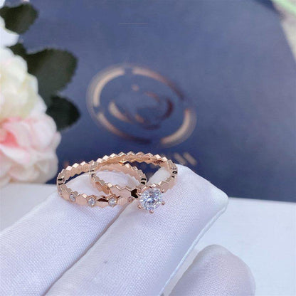 [Aurelle Style]BEE LOVE RING PINK GOLD 1 DIAMOND