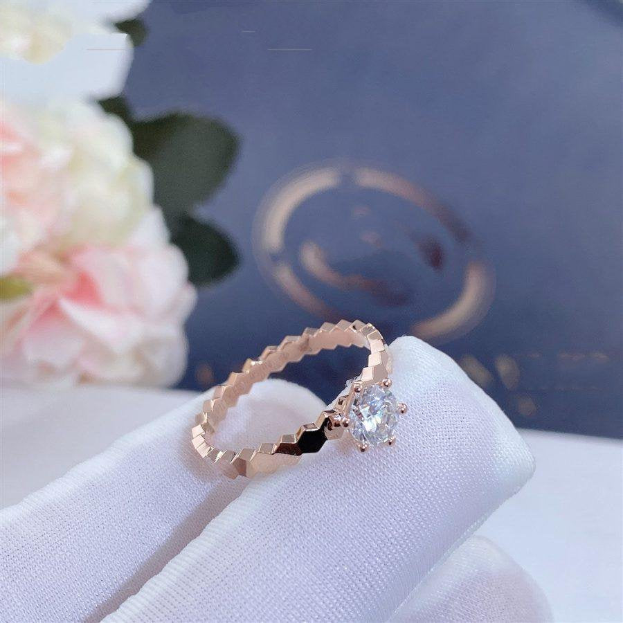 [Aurelle Style]BEE LOVE RING PINK GOLD 1 DIAMOND