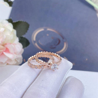 [Aurelle Style]BEE LOVE RING PINK GOLD 1 DIAMOND