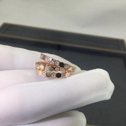 [Aurelle Style]BEE LOVE RING PINK GOLD DIAMOND