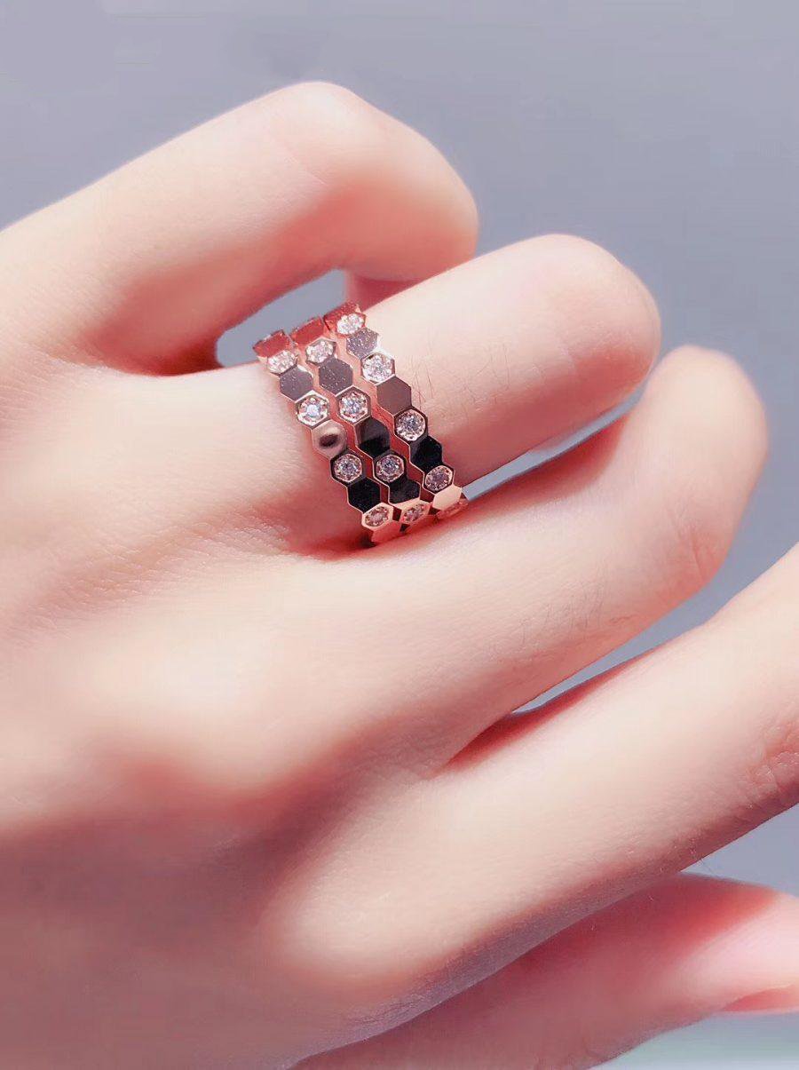 [Aurelle Style]BEE LOVE RING PINK GOLD DIAMOND