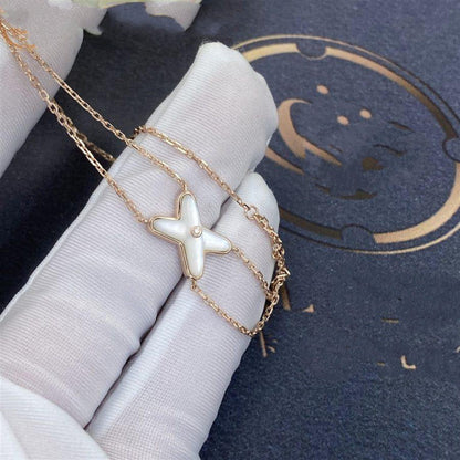 [Aurelle Style]JEUX BRACELET WHITE MOP PINK GOLD 1 DIAMOND