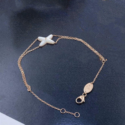 [Aurelle Style]JEUX BRACELET WHITE MOP PINK GOLD 1 DIAMOND