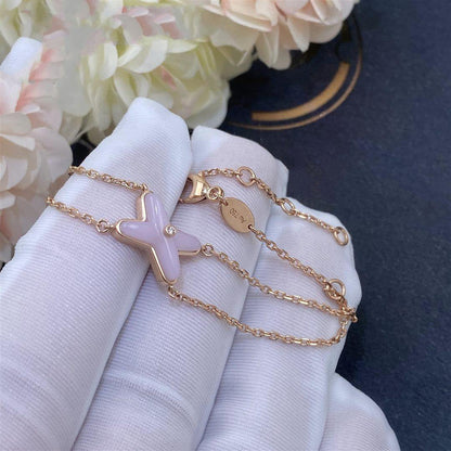 [Aurelle Style]JEUX BRACELET PINK MOP PINK GOLD 1 DIAMOND