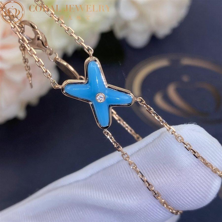 [Aurelle Style]JEUX BRACELET TURQUOISE PINK GOLD 1 DIAMOND