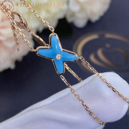 [Aurelle Style]JEUX BRACELET TURQUOISE PINK GOLD 1 DIAMOND