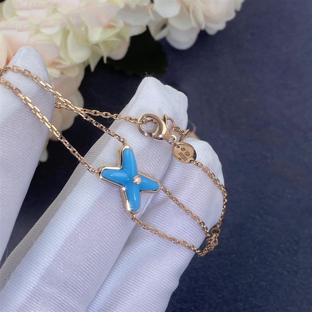 [Aurelle Style]JEUX BRACELET TURQUOISE PINK GOLD 1 DIAMOND